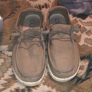 Womens Hey Dude Wendy Grey/Taupe Canvas